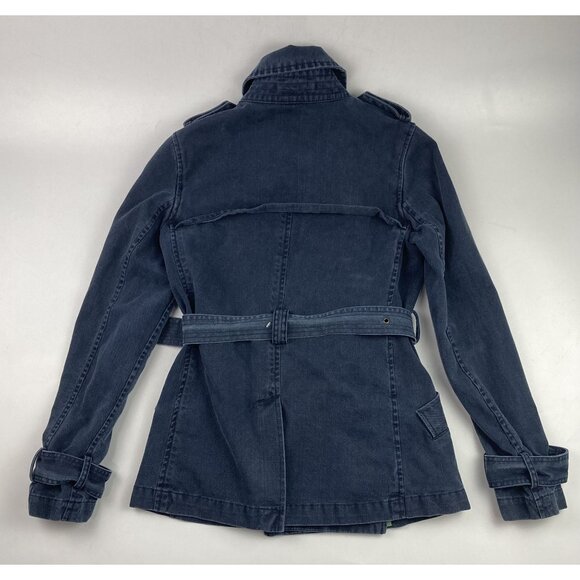 Old Navy Women's S Denim Pea Coat Jacket - Picture 2 of 4